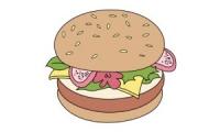 Comment dessiner un hamburger