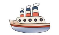 Comment dessiner un bateau à vapeur