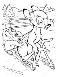 Panpan et Bambi sur la glace