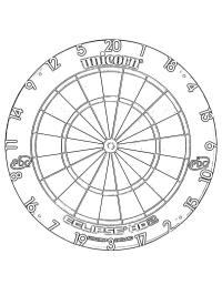 Cible de fléchettes