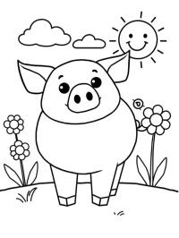 Cochon rigolo