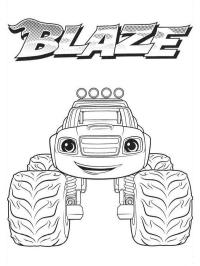 Coloriages Blaze et les Monster machines (avec AJ, Crusher, …)