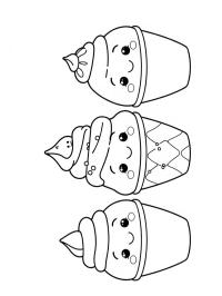 3 glaces kawaii