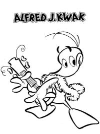 Alfred jodocus kwak avec guitare