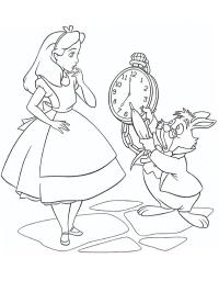 Alice et le lapin blanc