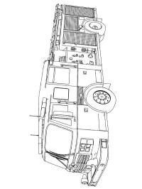 Camion de pompiers américain
