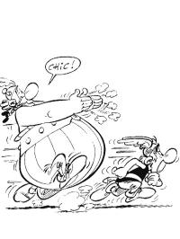 astérix et obélix courent