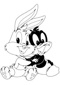 Bébé Bunny et Bébé Daffy