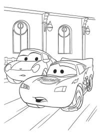 Flash McQueen et Sally Carrera