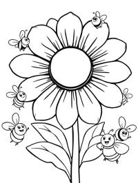 Fleurs et abeilles