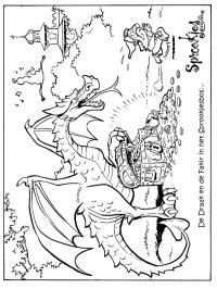 Le dragon et le fakir dans la forêt des contes de fées
