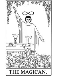 Carte de tarot le Magicien