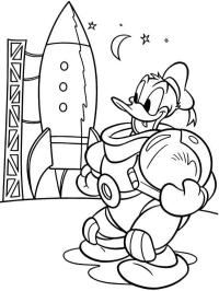 Donald Duck va dans l'espace