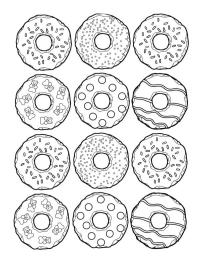 Donuts avec du chocolat et des pépites de chocolat