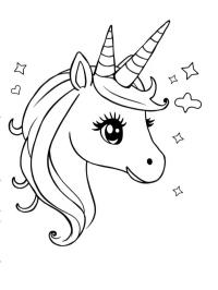 Tête licorne