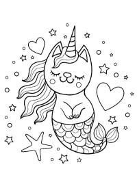 Licorne chat sirène