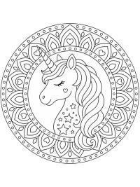 Mandala licorne
