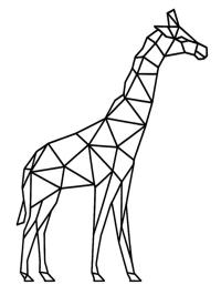Girafe géométrique