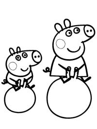 George Pig et Peppa Pig