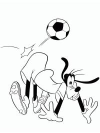 Dingo joue au foot