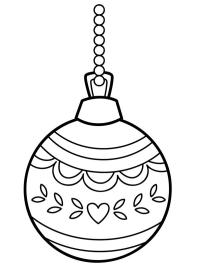 Boule de Noël avec cœur