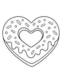 Donut en forme de c&oelig;ur