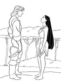 John Smith et Pocahontas