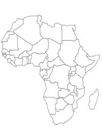 carte de l'Afrique