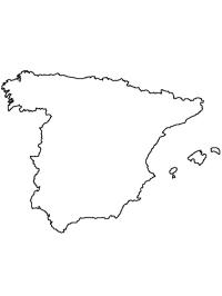 carte de l'espagne