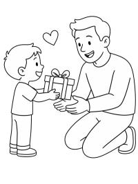 Offrir un cadeau &agrave; papa