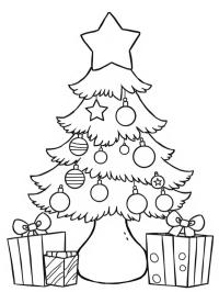 Sapin de Noël avec étoile