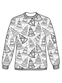 pull de noël sapins