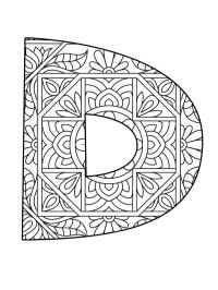 Lettre D Mandala