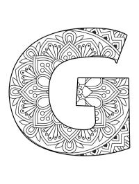 Lettre G Mandala