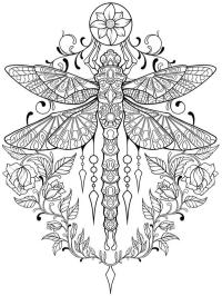 Tatouage papillon libellule