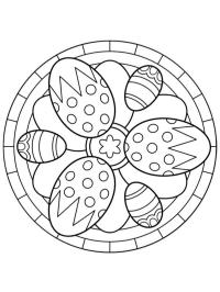 Mandala oeufs de Pâques