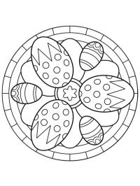 Mandala oeufs de Pâques