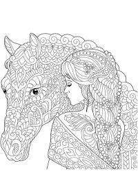 Fille et cheval