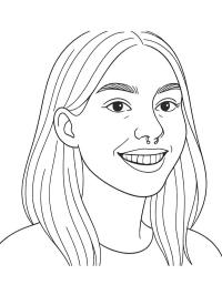 Fille avec un piercing au nez