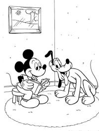 Mickey Mouse fait la lecture