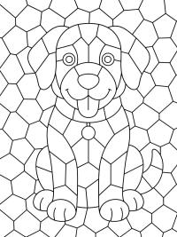 Chien mosa&iuml;que