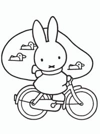 Miffy à bicyclette