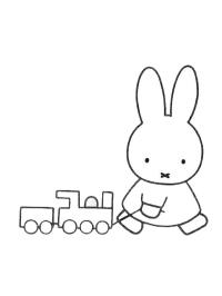 Miffy tire un petit train