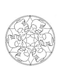 mandala éléphant