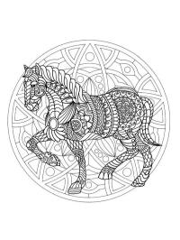 Mandala cheval