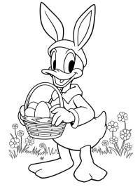 Donald Duck le lapin de Pâques