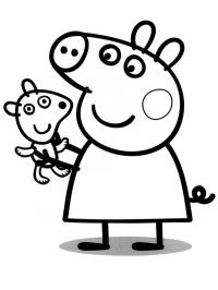 Peppa Pig avec ours