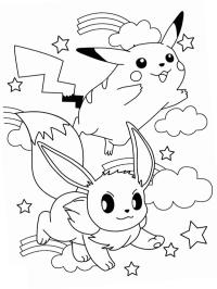 Pikachu et Eevee