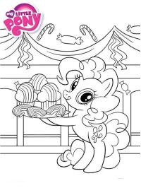 Pinkie Pie avec gâteau