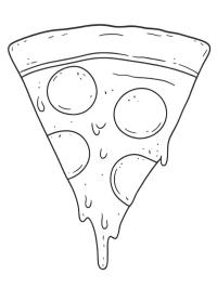 Part de pizza pepperoni